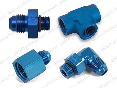 O-ring & Port Adapters in Blue