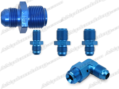 Inverted Flare Adapters in Blue